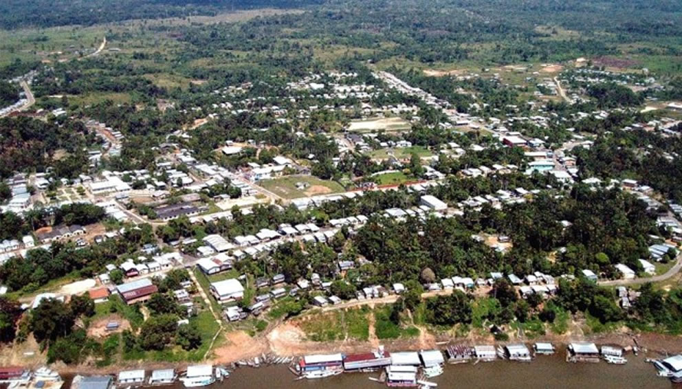 imagem panorâmica da cidade de jutaí